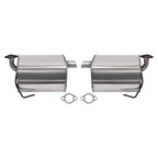 2X Rear Exhaust Mufflers for Subaru Forester (2009–2013) & Impreza (2008–2011) 2.5L