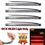 48 LED Turn Signal Brake Tail Light for Motorcycle (Universal)