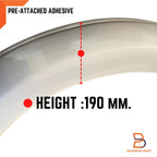 K23 Brilliant Grey Fender Flare Arch for Navara NP300 D23 ST ST-X (15-19)