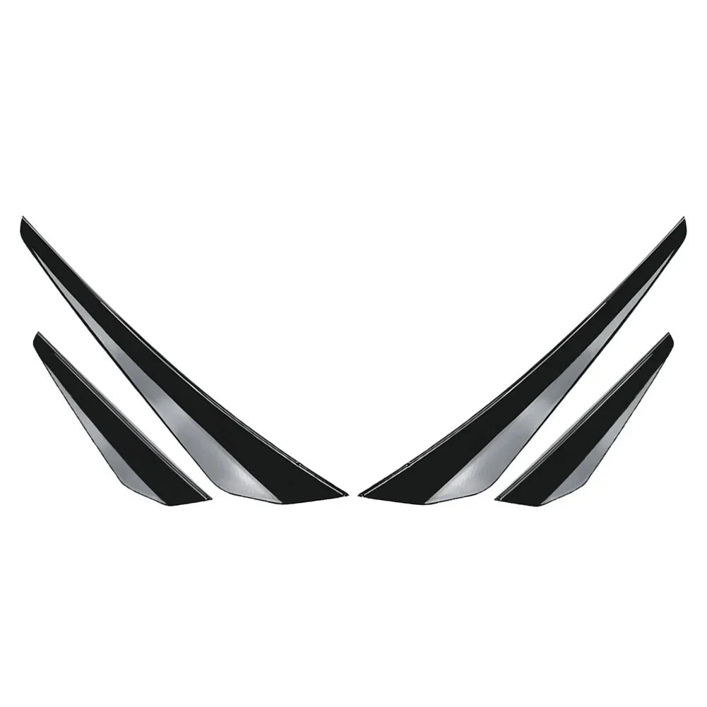 Front Bumper Side Spoiler Splitter for VW Golf 8 GTD GTE R Line (2020-2023)