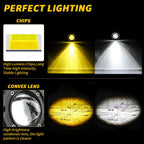 3" 8D Lens LED Work Lights for Car SUV Off Road