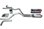 2.5" Dual Exhaust Kit for Dodge Ram 1500 (2009–2018) Flow II Muffler Slash Tips