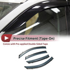 Window Deflectors for Honda Civic Side Window Vent Visors Black (2016-2021)
