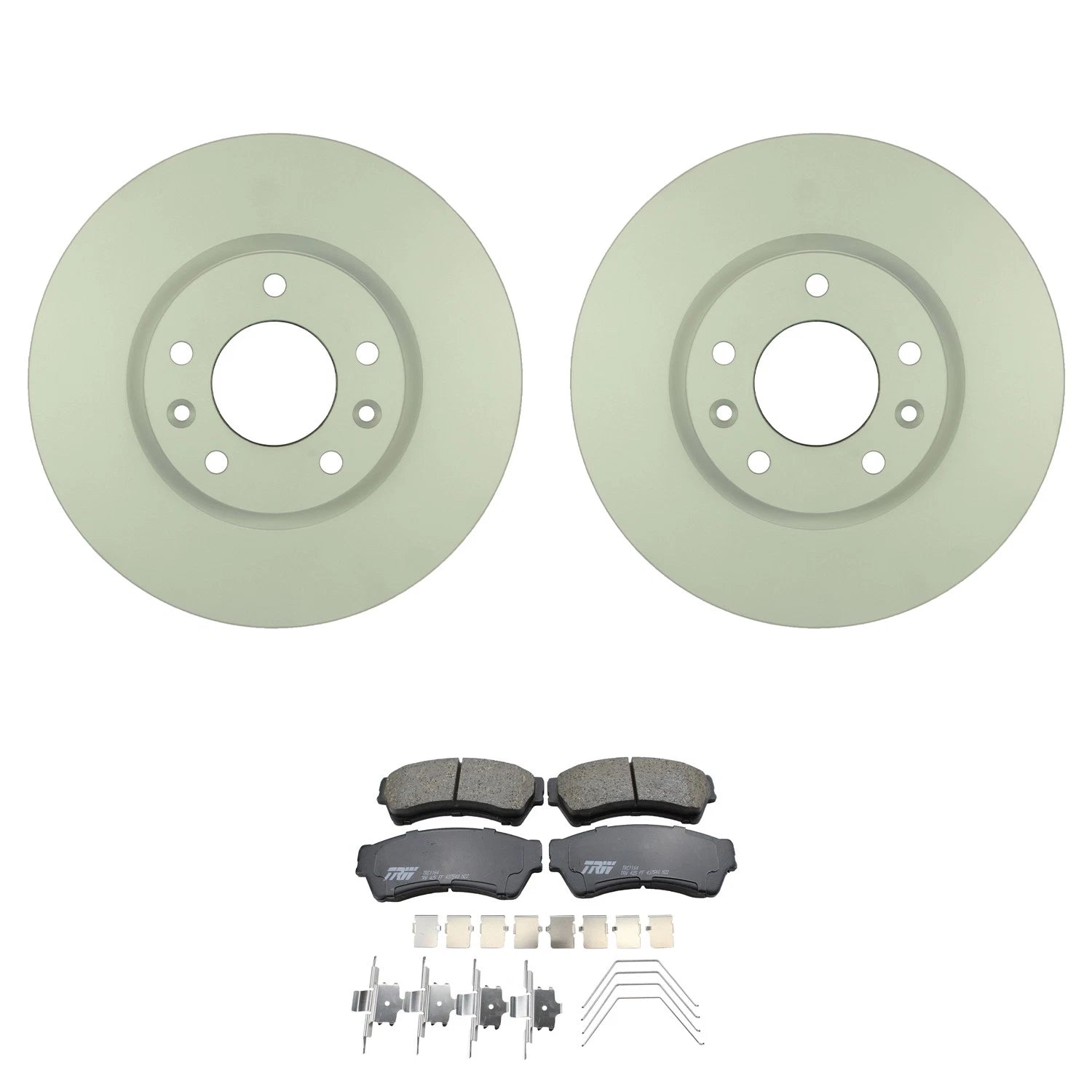 Set of 2 Bosch QuietCast Front Rotors & TRW Pro Ceramic Pads for Fusion Milan (2006–2012)