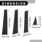 8 Pcs Window Trim Cover for Subaru Forester (2008–2012) Black