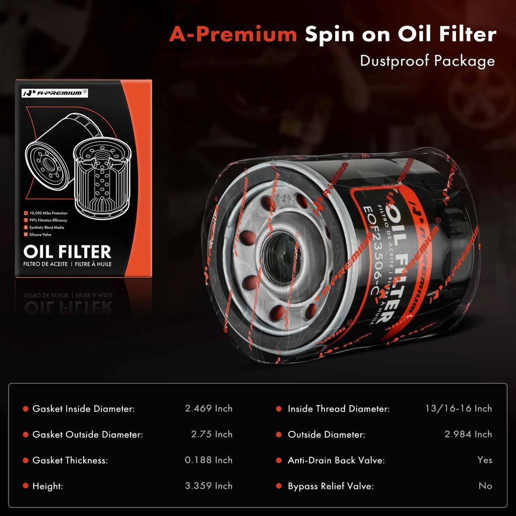 Engine Oil Filter for Chevy Silverado 1500/2500 (1999-2006)