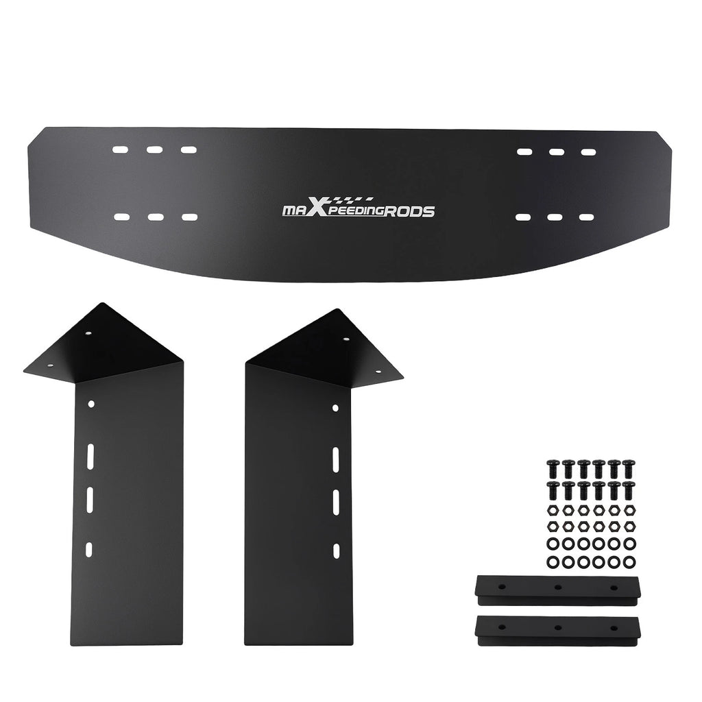 Aluminum Intercooler Air Guide Deflector 600x300mm w/ Hardware Kit