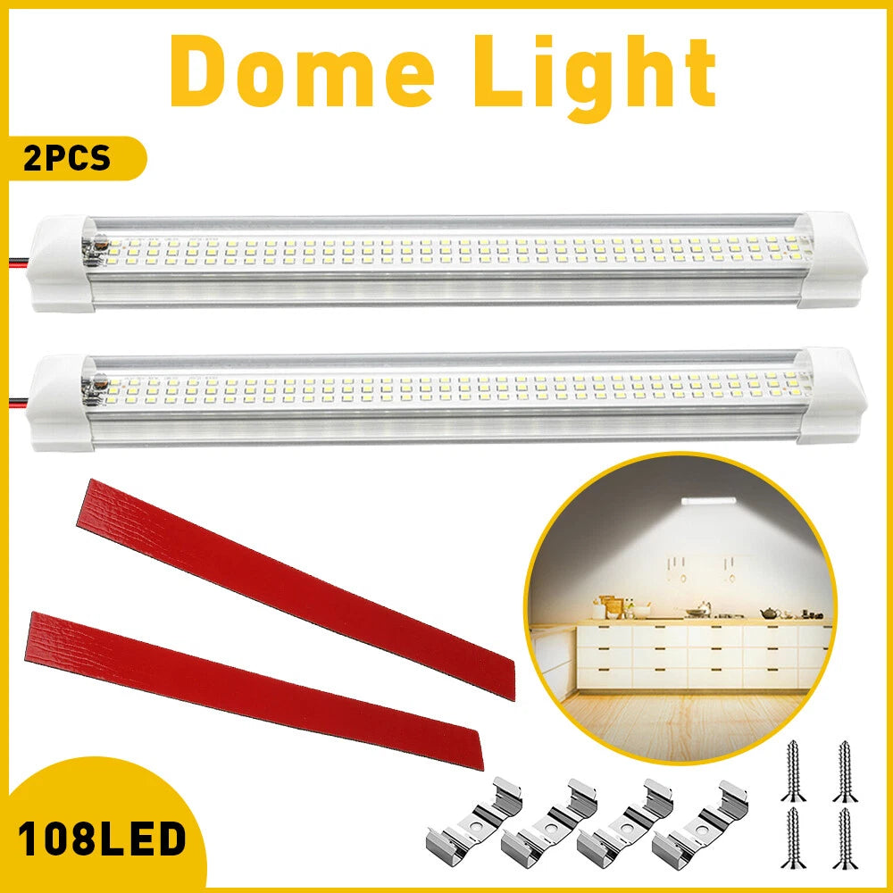 2X LED Ceiling Dome Light for RV Trailer (12V)