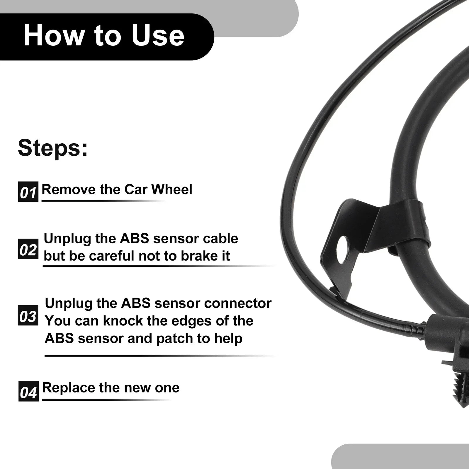 ABS Wheel Speed Sensor Kit for Dodge Journey (2009-2020) - 1 x Rear Right