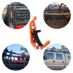 Rubber Clamp Shovel Holder Roof Rack 4 x Screws