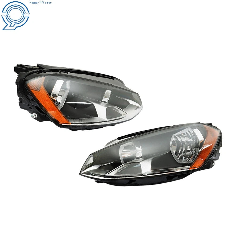 Halogen Headlight Assembly for Volkswagen Golf MK7 (2015-2017) Left + Right