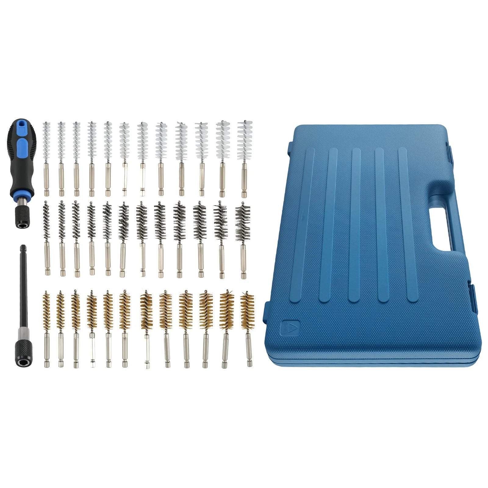 Drill Brush Set for Cleaning Cylinder Head 1/4" Hex