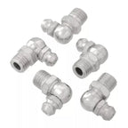 Pack of 5 M8 x 1mm Grease Nipples for Metric Applications (90 Degree)