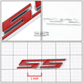 Chrome Red Bumper Trunk Grill Emblem Badge for Cobalt/Camaro SS