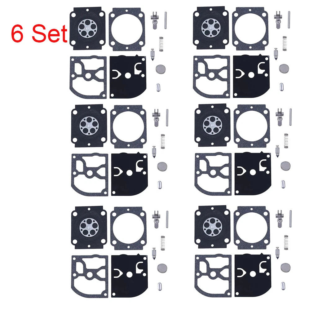 Set of 6 Carburetor Rebuild Kits for STIHL BG66 BG86 (RB-155 RB-164)