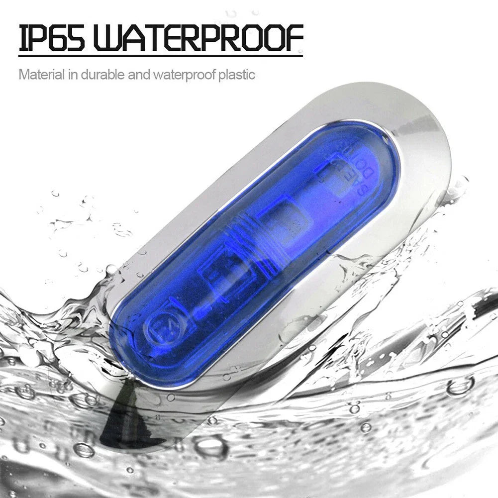 Lamp 12-24V 4x Blue Courtesy Lights for Marine Boat