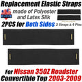 Set of 2 Convertible Top Bands Straps for Nissan 350Z Roadster (2003–2009)