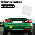 Rear Bumper Tow Hook Cover 1x for BMW 3 Series Snow White (2013-2018)