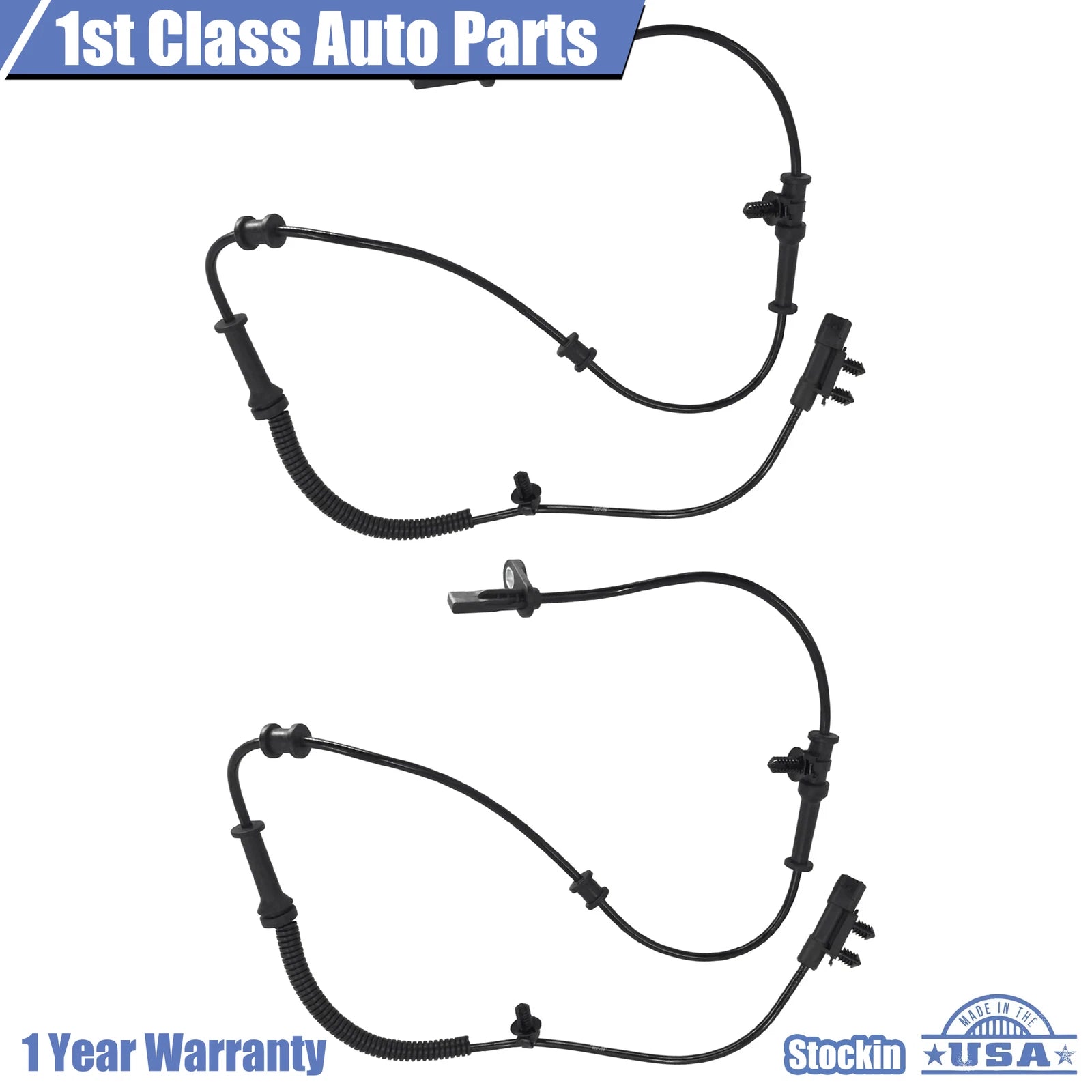 2X ABS Wheel Speed Sensor for Dodge Durango, Grand Cherokee (2011–2015)