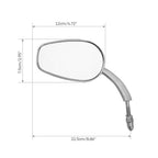 8mm Rearview Side Mirrors for Harley Touring Electra Road Glide Sportster Dyna