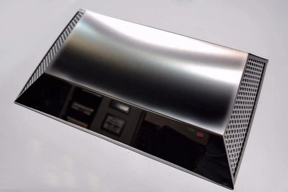 Fuse Box Cover w/Polished Finish Perforated Sites for 2015-2023 Dodge Challenger