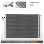 A/C Condenser for BMW 528i 550i/GT 650i (2010–2019) Aluminum Core