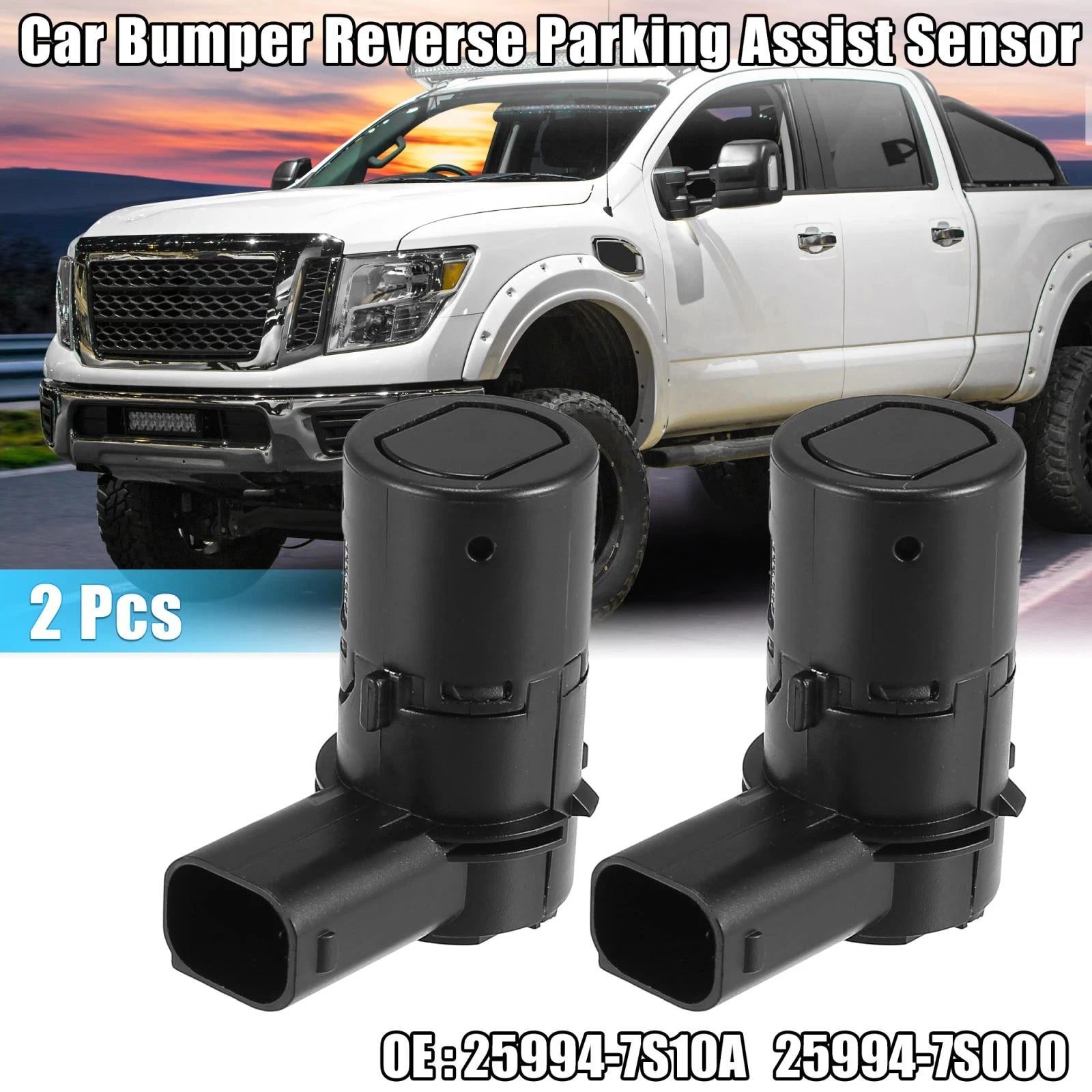 2 Pcs Bumper Reverse Parking Sensor for Nissan Titan Armada (2005–2011) 25994-7S10A