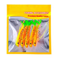 Set of 5 Soft Lures for Fishing Bass Barracuda T Tail Design