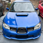 Gloss Black Front Grill Frame Trim Cover for Subaru Impreza WRX STI (2006–2007)