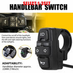 Handlebar Switch Headlight Turn Signal Horn Button for Motorcycle (1-3X)