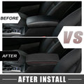 Car Center Console Armrest Cover for Hyundai Tucson (2016-2021) Black Red