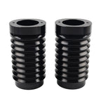 Retro Fork Boot Slider Covers for Harley Tour Road Street Tri Glide (2014–2023) Black