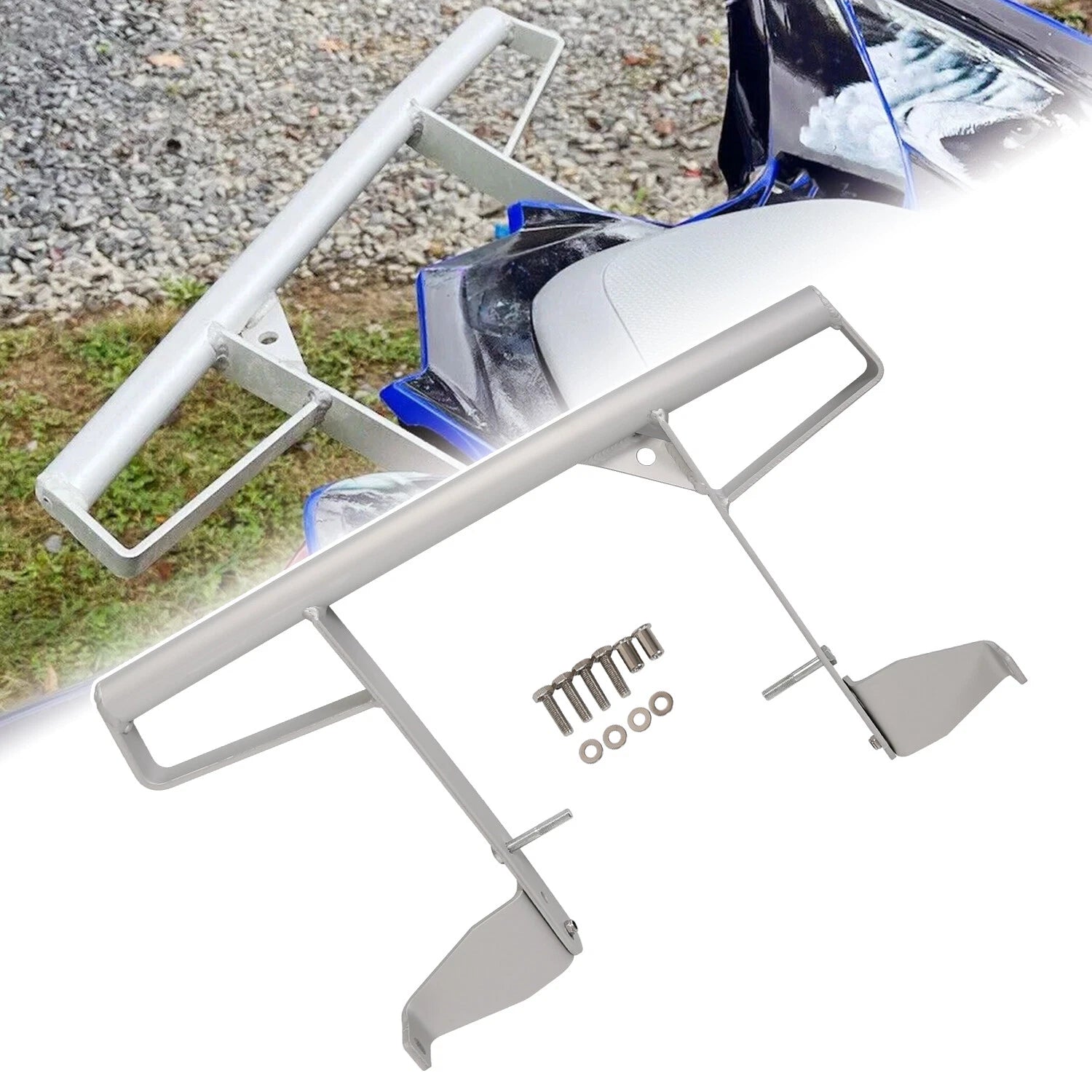 Rear Aluminum Wide Grab Bar Bumper for Yamaha Raptor 700 (2006–2024)