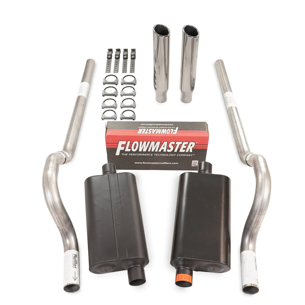 2.5" Dual Exhaust Kit for Mopar B Body (1962–1974) - Flowmaster 50 Series Rear Exit