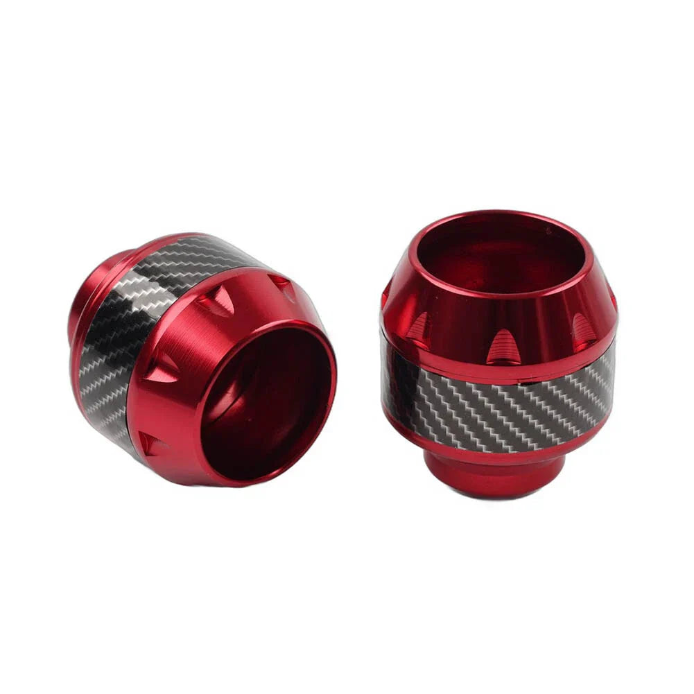 Red Front Fork Frame Sliders for Motorcycle Crash Protection
