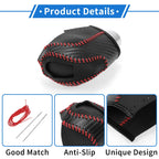 Gear Shift Knob Cover for Volkswagen Taos (2022–2023) Black Carbon Fiber Red