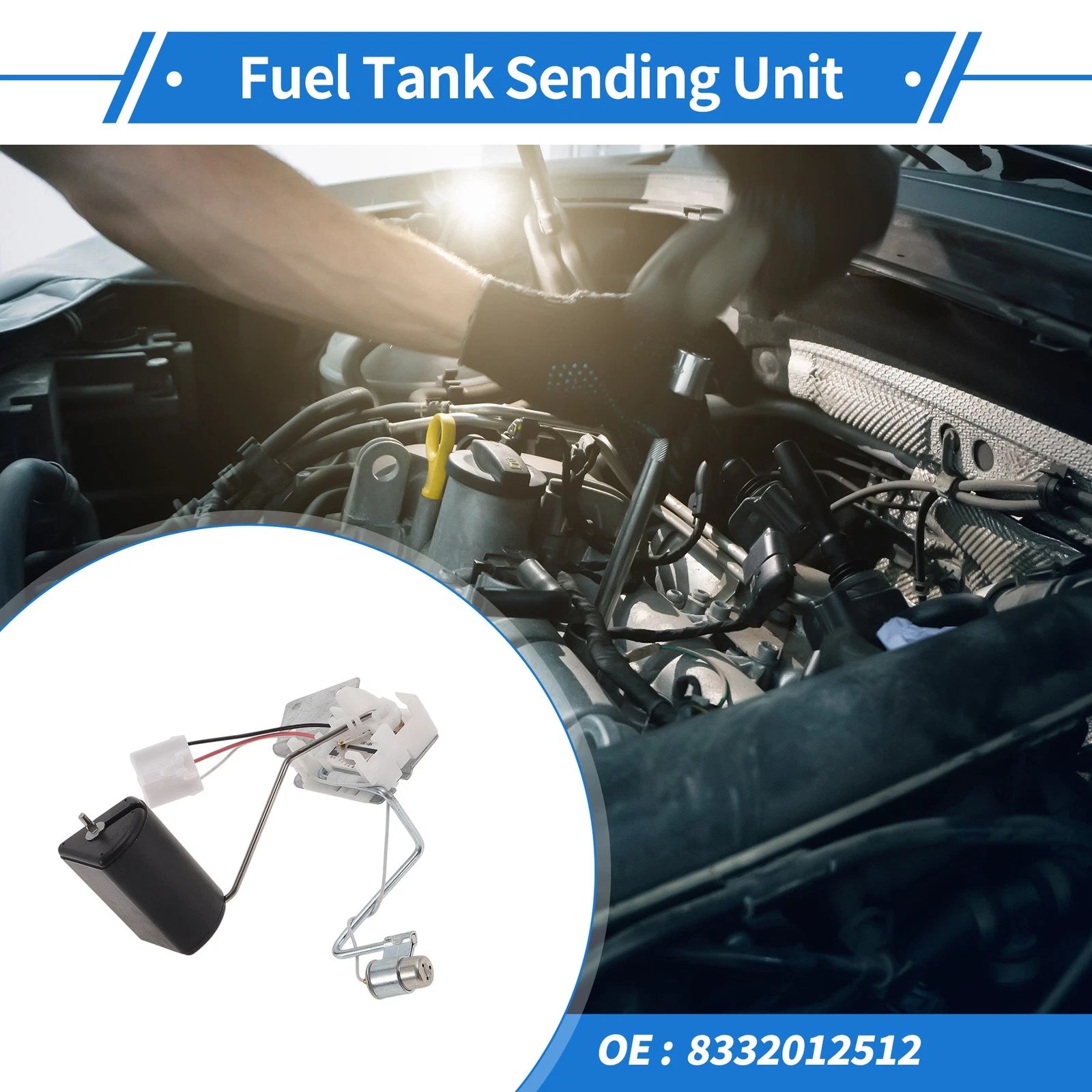 Fuel Tank Sending Unit for Toyota Corolla (1993–1997) No. 8332012512