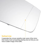 Pair Mirror Glass w/ Back Heated for Mercedes-Benz E-Class 