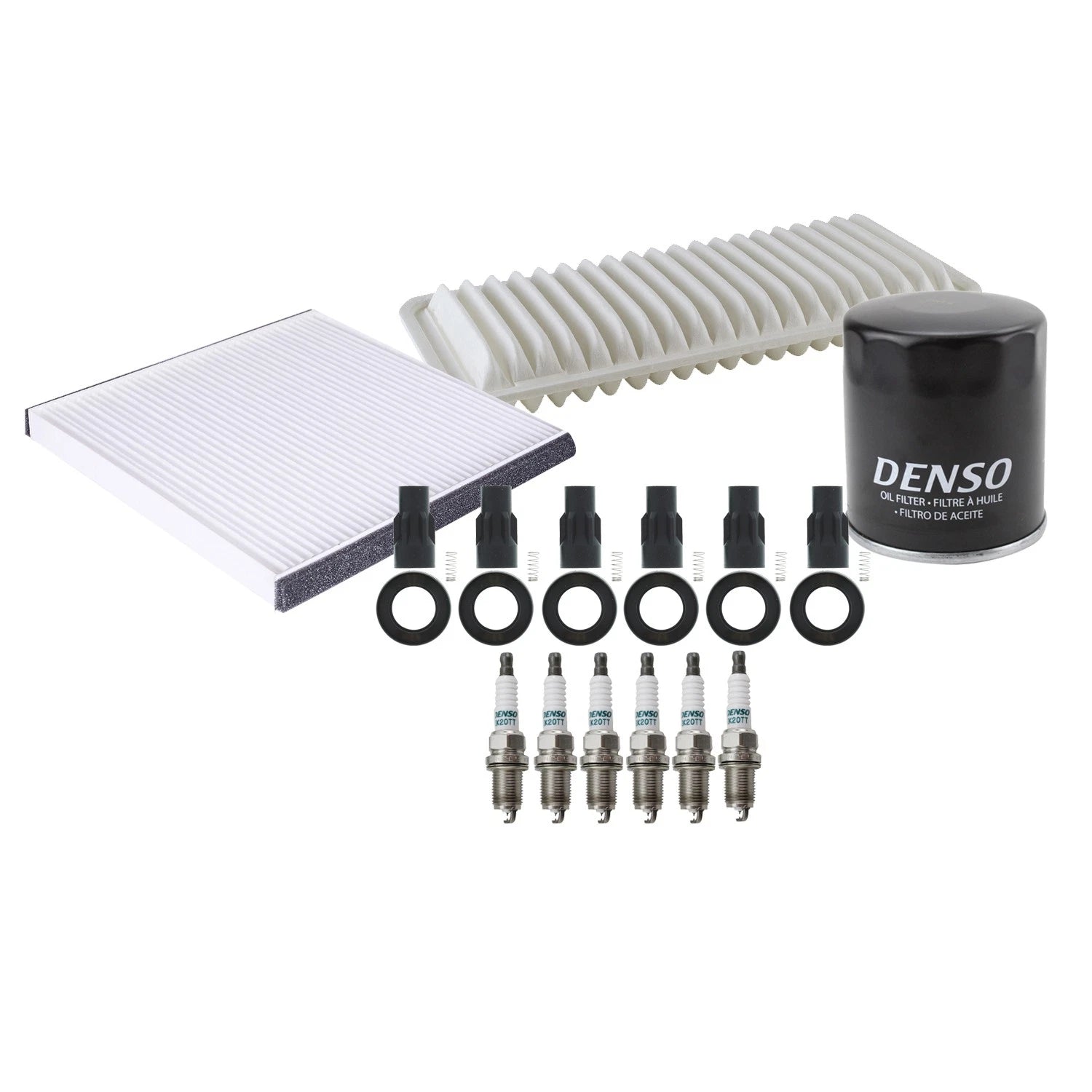 Denso Tune Up Kit 6 Spark Plugs & Boots for RX400h (2006–2008)