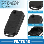 2 Buttons Keyless Entry Remote Key Shell Case for Mercedes Benz SLK (E113)