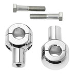 Handlebar Bar Risers for Harley Softail Dyna (1", 1.25", 1.5", 2") Chrome