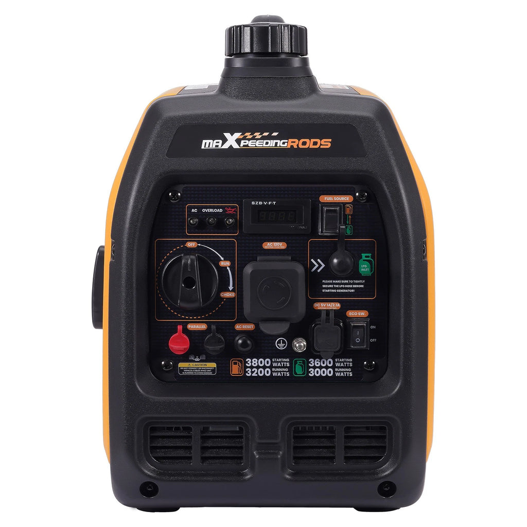 Dual Fuel Inverter Generator 3800W Peak for Tailgating Events