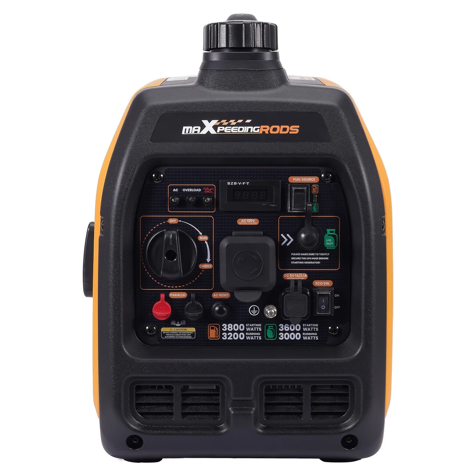 Dual Fuel Inverter Generator 3800W Peak for Tailgating Events