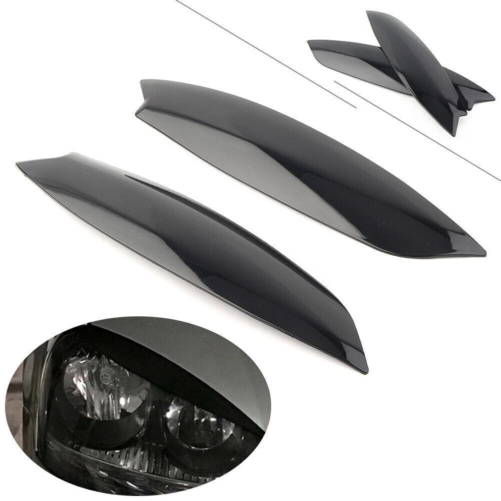 Headlight Eyelid Cover for VW Golf 5 R32 MK5 (2005–2007) - Glossy Black