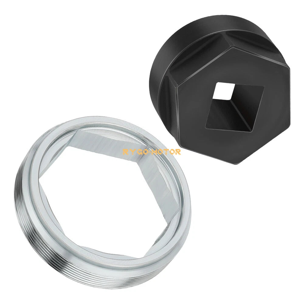 Steering Stem Bearing Holder Nut & Tool for Yamaha Big Bear 350 400 (1990–2006)