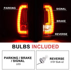LED Tail Lights for Chevy Tahoe Suburban (2007-2014) Clear/Black
