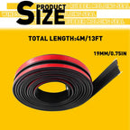 Set of 4 Rubber Seal Strips for Car Windshield (Universal Fit)