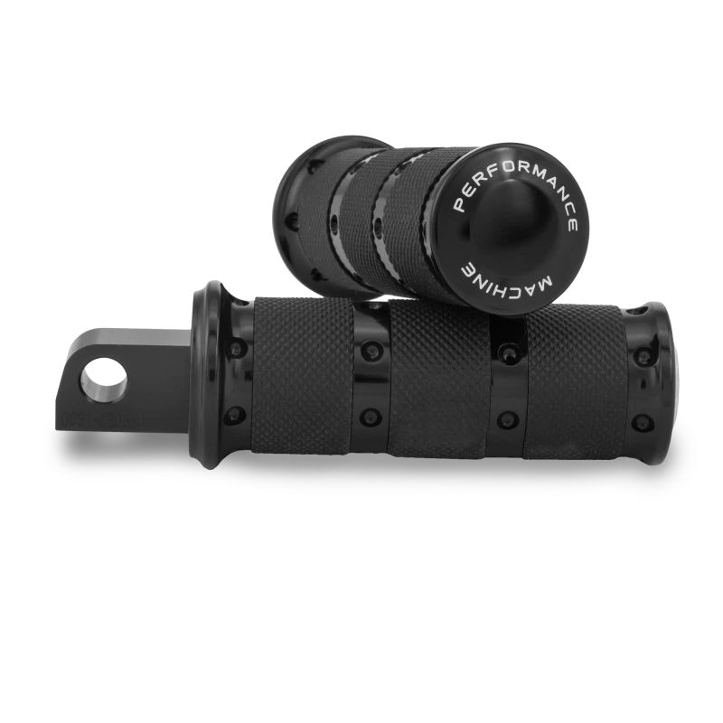 Performance Machine Footpegs for XLS Rider (Black Ano)