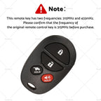 Remote Car Key 315 MHz for Toyota Aurion Kluger (2006–2013)