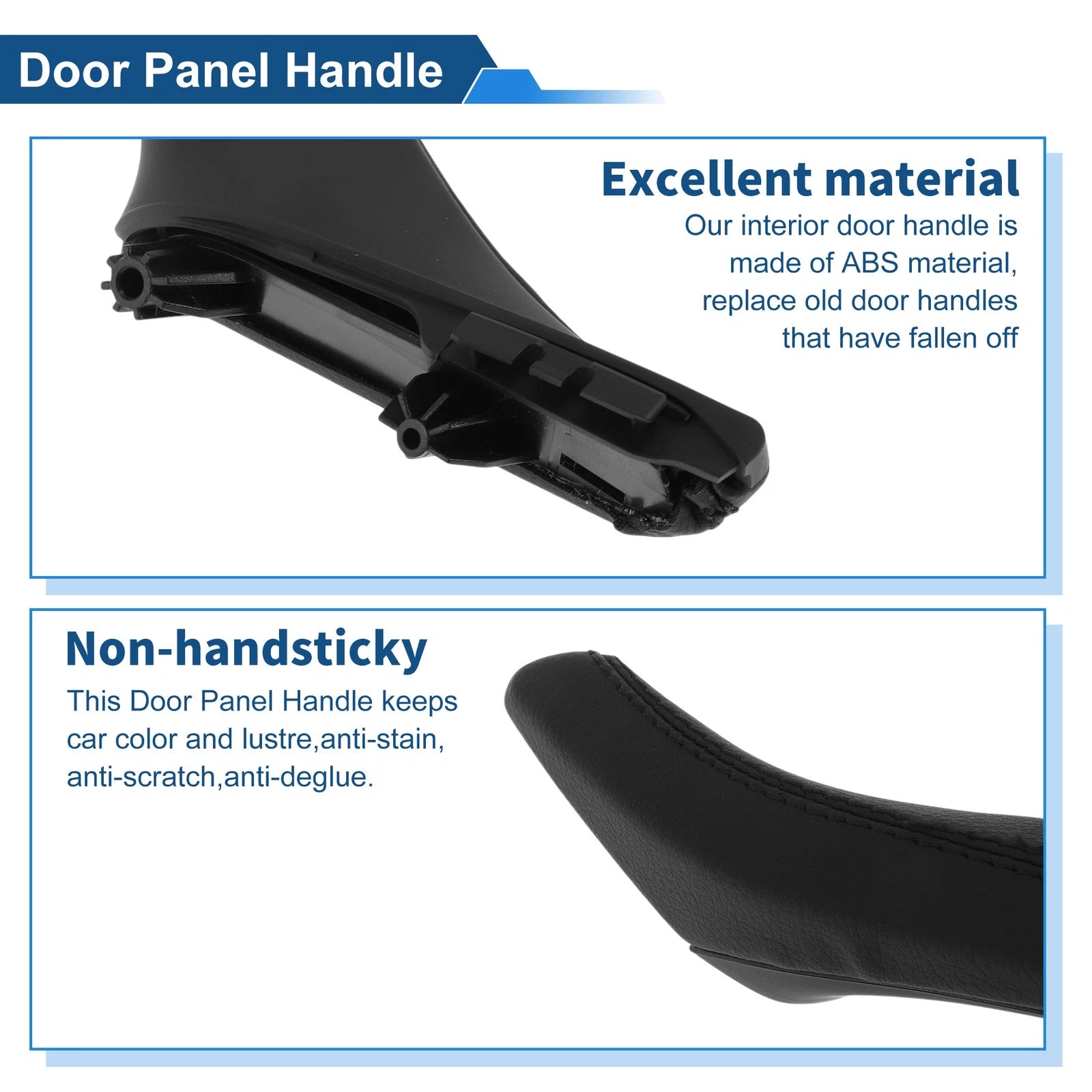 Inner Door Panel Handle for BMW F10 F11 F18 (2010–2017) No. 51417225847 Black